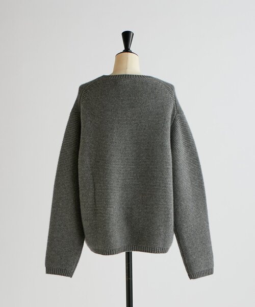 BEARDSLEY(ビアズリー)の「《SOFIE D'HOORE》カシミヤ畦編みニット(ニット/セーター・レディース・アイボリー/グレー・SMALL)」の8枚目の写真