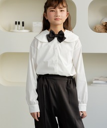 chil2（チルツー）の「リボン付き 長袖ブラウス（シャツ/ブラウス）」