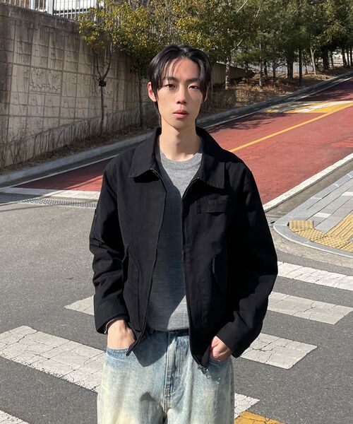 TOFFEE（トフィー）の「ヴィンテージコットンワークジャケット (ブラック)（デニムジャケット・メンズ・その他・MEDIUM/LARGE/X-LARGE/SMALL）」の5枚目の写真