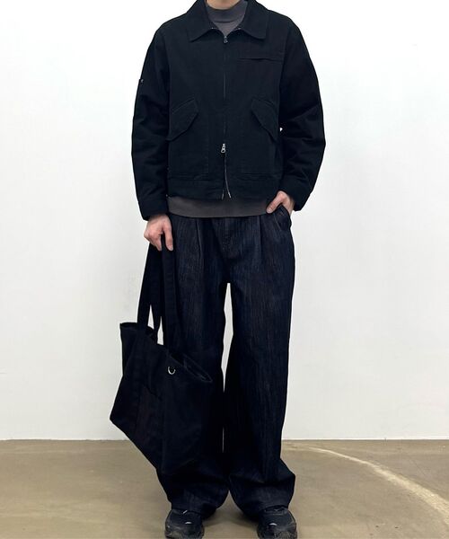 TOFFEE（トフィー）の「ヴィンテージコットンワークジャケット (ブラック)（デニムジャケット・メンズ・その他・MEDIUM/LARGE/X-LARGE/SMALL）」の6枚目の写真
