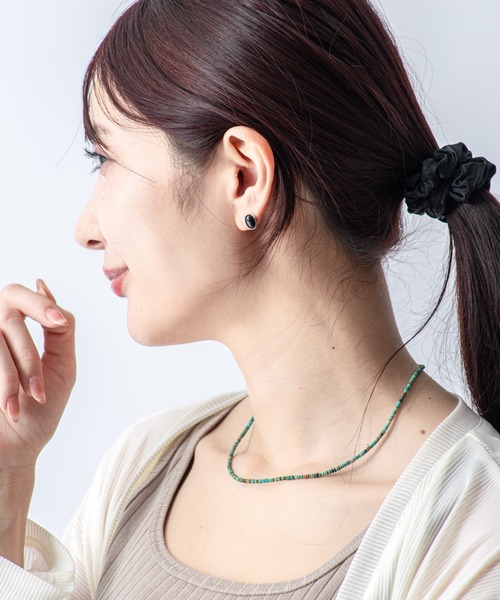 Harpo(アルポ)の「【Harpo/アルポ】 シルバー ネックレス ターコイズ NECKLACE CO237(ネックレス・レディース・ターコイズブルー・FREE)」の3枚目の写真