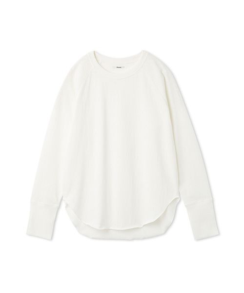Henon.(ヘノン)の「ラグランロングTシャツ(Tシャツ/カットソー・レディース・ブラック/オフホワイト/レッド・F)」の21枚目の写真