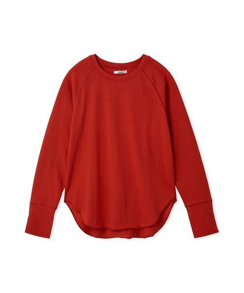 Henon.(ヘノン)の「ラグランロングTシャツ(Tシャツ/カットソー・レディース・ブラック/オフホワイト/レッド・F)」の22枚目の写真