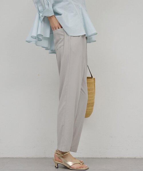 GALLARDAGALANTE（ガリャルダガランテ）の「ライトジャージーテーパードパンツ（その他パンツ・レディース・ダークブラウン/ライトグレー/ブラック・2/1/0）」の4枚目の写真