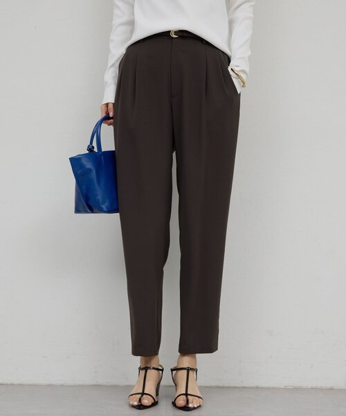 GALLARDAGALANTE（ガリャルダガランテ）の「ライトジャージーテーパードパンツ（その他パンツ・レディース・ダークブラウン/ライトグレー/ブラック・2/1/0）」の18枚目の写真