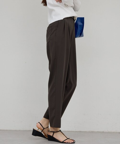 GALLARDAGALANTE（ガリャルダガランテ）の「ライトジャージーテーパードパンツ（その他パンツ・レディース・ダークブラウン/ライトグレー/ブラック・2/1/0）」の19枚目の写真