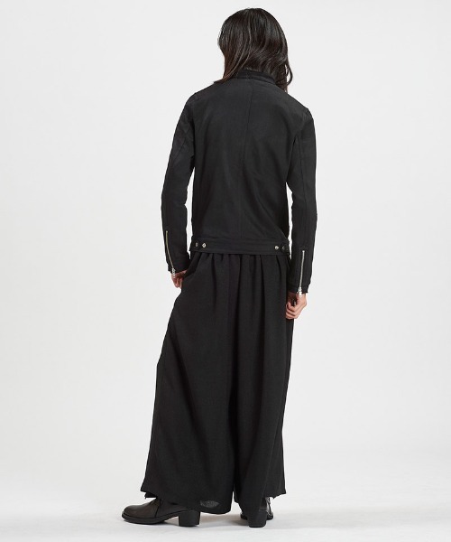 NO ID.(ノーアイディ)の「mj11369-コーティングシングルライダースJKT ジャケット(858030-404B)(ライダースジャケット・メンズ・ブラック・2/1)」の5枚目の写真