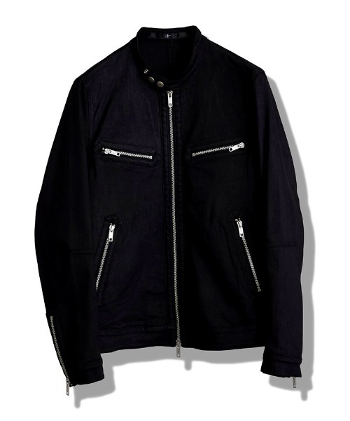NO ID.(ノーアイディ)の「mj11369-コーティングシングルライダースJKT ジャケット(858030-404B)(ライダースジャケット・メンズ・ブラック・2/1)」の6枚目の写真