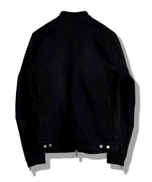 NO ID.(ノーアイディ)の「mj11369-コーティングシングルライダースJKT ジャケット(858030-404B)(ライダースジャケット・メンズ・ブラック・2/1)」の7枚目の写真
