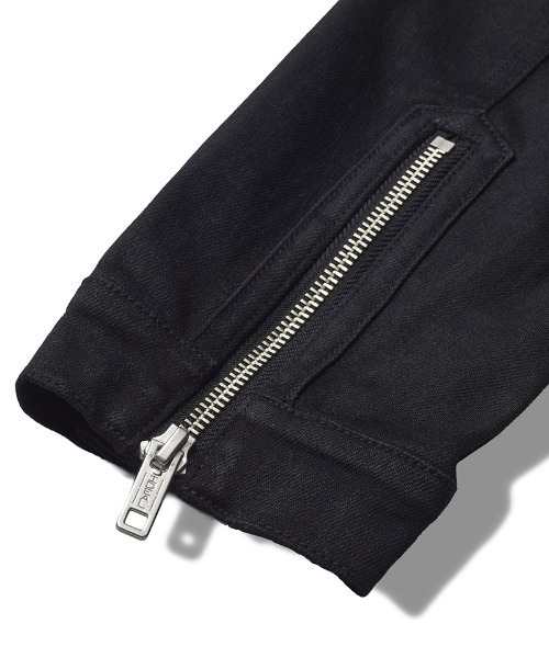 NO ID.(ノーアイディ)の「mj11369-コーティングシングルライダースJKT ジャケット(858030-404B)(ライダースジャケット・メンズ・ブラック・2/1)」の13枚目の写真