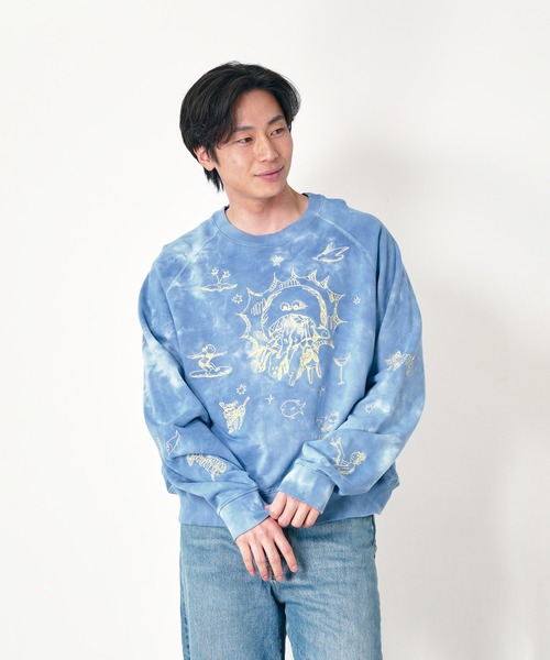 Common Noun(コモン ナウン)の「“SEA” Aimi Odawara ラグランクルースウェット(スウェット・レディース・ブルー系その他/グレー/ブラック系その他・M/XL/L)」の3枚目の写真