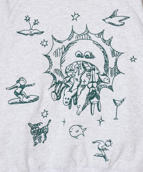 Common Noun(コモン ナウン)の「“SEA” Aimi Odawara ラグランクルースウェット(スウェット・レディース・ブルー系その他/グレー/ブラック系その他・M/XL/L)」の9枚目の写真