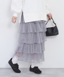 Nohea（ノヘア）の「nohea　6段チュールティアードスカート（スカート）」
