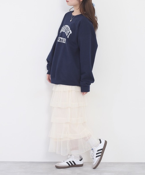 Nohea(ノヘア)の「nohea 6段チュールティアードスカート(スカート・レディース・アイボリー/ブラック/ダークグレー/グレー/オフホワイト/ピンク・M)」の16枚目の写真