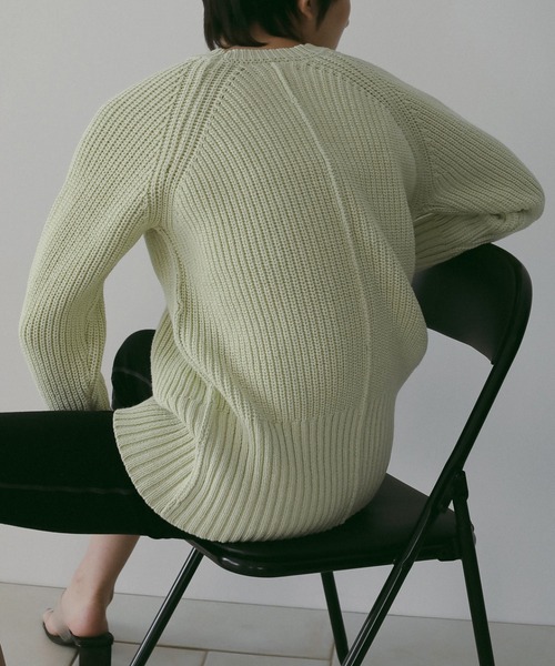 新品未使用 anuke Cotton Over Knit チャコールグレー Cotton Over Knit（ニット/セーター）｜anuke（アンヌーク）の