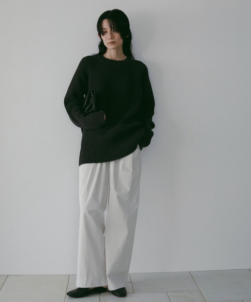 新品未使用 anuke Cotton Over Knit チャコールグレー Cotton Over Knit（ニット/セーター）｜anuke（アンヌーク）の