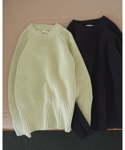 新品未使用 anuke Cotton Over Knit チャコールグレー Cotton Over Knit（ニット/セーター）｜anuke（アンヌーク）の