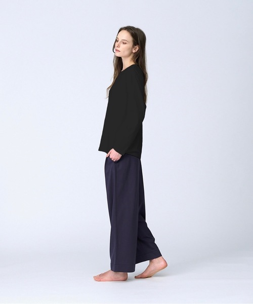 Foo Tokyo（フートーキョー）の「【ウィメンズ】シルクコットンロングスリーブTシャツ ブラック（Tシャツ/カットソー・レディース・ブラック・M/S）」の3枚目の写真