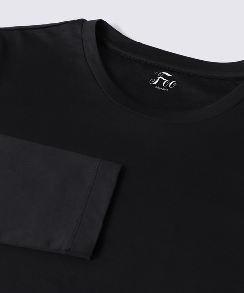 Foo Tokyo（フートーキョー）の「【ウィメンズ】シルクコットンロングスリーブTシャツ ブラック（Tシャツ/カットソー・レディース・ブラック・M/S）」の6枚目の写真