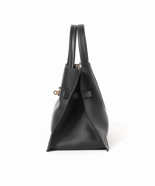 Spick & Span（スピックアンドスパン）の「《追加2》VIOLAd’ORO / ヴィオラドーロ イタリアンWフェイスレザートートバッグM（トートバッグ・レディース・ブラック/グレー・FREE）」の8枚目の写真