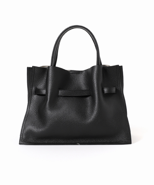 Spick & Span（スピックアンドスパン）の「《追加2》VIOLAd’ORO / ヴィオラドーロ イタリアンWフェイスレザートートバッグM（トートバッグ・レディース・ブラック/グレー・FREE）」の9枚目の写真