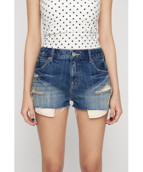 セール】CRASH COMPACT DENIM ショートパンツ（デニムパンツ）｜LAGUA