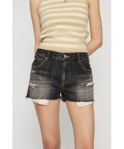 LAGUA GEM(ラグアジェム)の「CRASH COMPACT DENIM ショートパンツ(デニムパンツ・レディース・ブラック/ブルー・X-SMALL/SMALL/MEDIUM)」の11枚目の写真