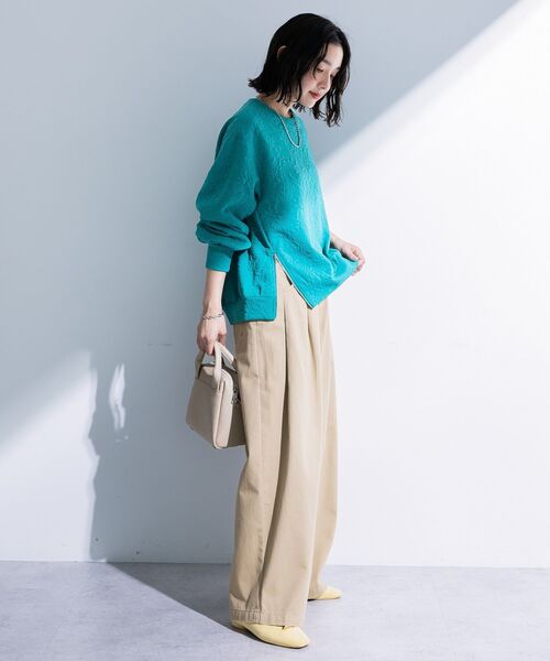 Green Parks(グリーンパークス)の「フラワーフクレジャカードプルオーバー(Tシャツ/カットソー・レディース・グリーン/グレー/オフホワイト・FREE)」の10枚目の写真