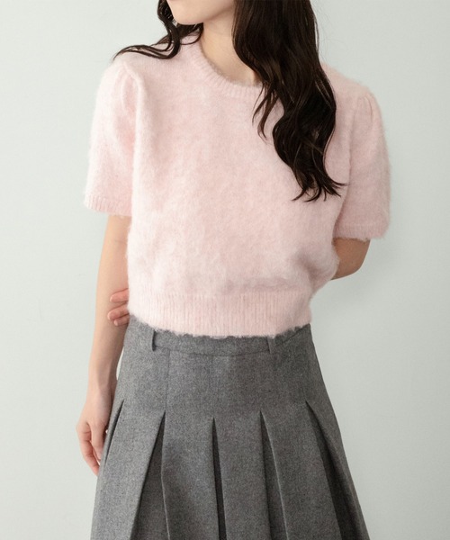 on:nue】[着用動画あり！] ソフトヤーンボリューム半袖ニット /2026 SS