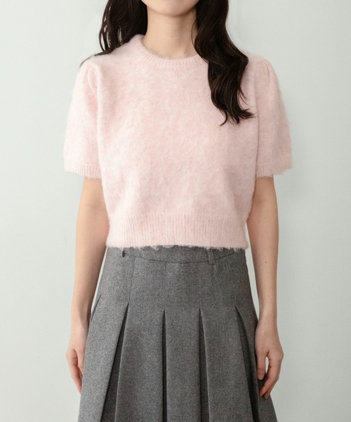 on:nue】[着用動画あり！] ソフトヤーンボリューム半袖ニット /2026 SS