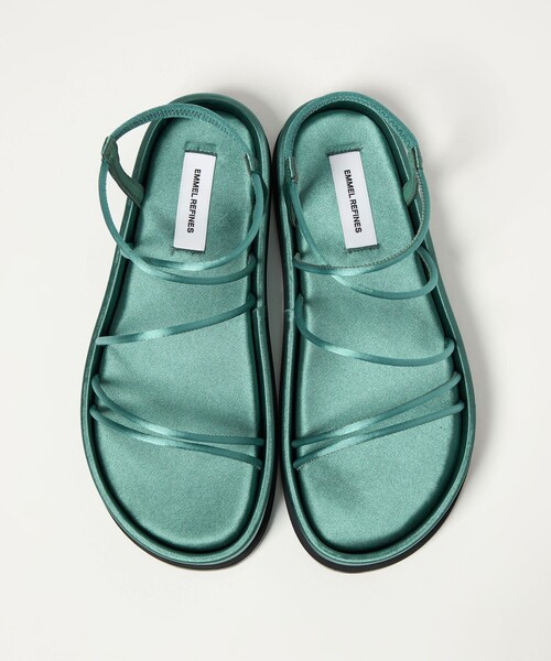 EMMEL REFINES(エメルリファインズ)の「<EMMEL REFINES>EM サテンチューブ フラット サンダル(サンダル・レディース・ブラック/ケリーグリーン/オレンジ系その他・L/M/S)」の16枚目の写真
