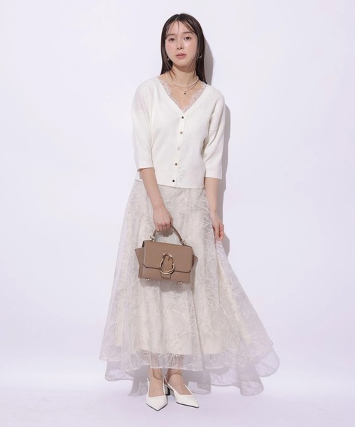 Mystrada（マイストラーダ）の「ネリナフロッキースカート（スカート・レディース・ライトブルー/ピンク/ベージュ・38/36/34）」の7枚目の写真