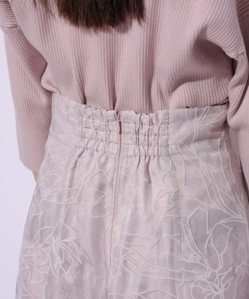 Mystrada（マイストラーダ）の「ネリナフロッキースカート（スカート・レディース・ライトブルー/ピンク/ベージュ・38/36/34）」の17枚目の写真