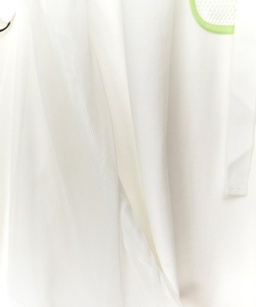 AULA AILA（アウラアイラ）の「メッシュポケットトップス（Tシャツ/カットソー・レディース・ネイビー/オフホワイト/ブラック・0）」の19枚目の写真