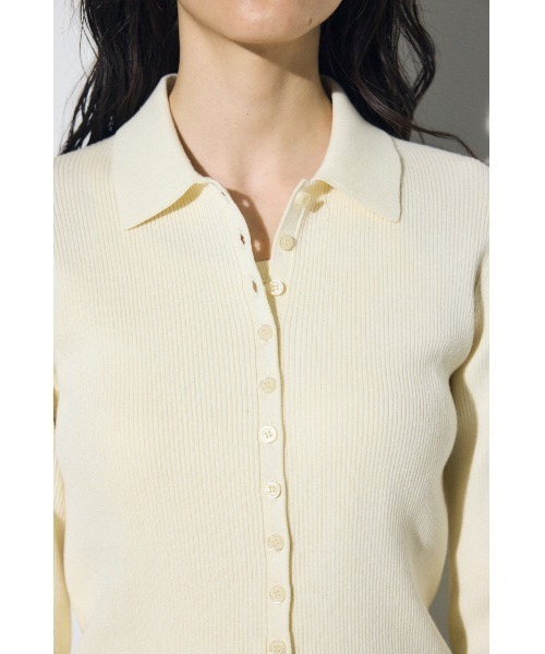 AZUL by moussy（アズールバイマウジー）の「エリツキリブニット（ニット/セーター・レディース・アイボリー/ライトブルー/ネイビー/ライトグレー・FREE）」の8枚目の写真