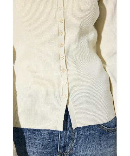 AZUL by moussy（アズールバイマウジー）の「エリツキリブニット（ニット/セーター・レディース・アイボリー/ライトブルー/ネイビー/ライトグレー・FREE）」の11枚目の写真