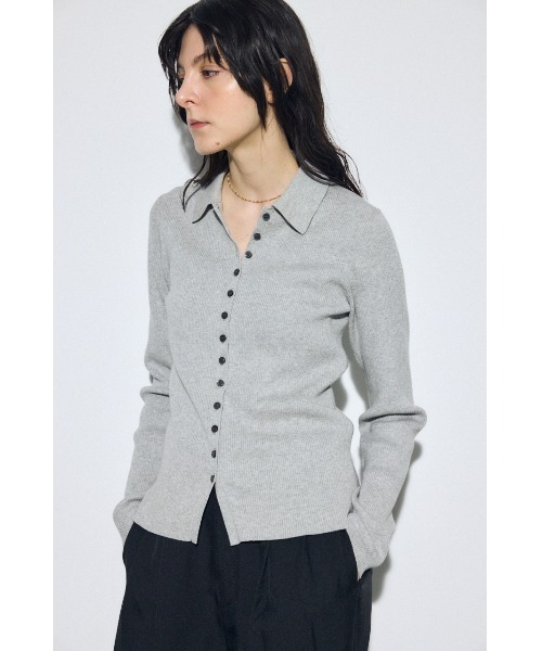 AZUL by moussy（アズールバイマウジー）の「エリツキリブニット（ニット/セーター・レディース・アイボリー/ライトブルー/ネイビー/ライトグレー・FREE）」の13枚目の写真