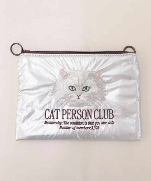 fredy emue（フレディエミュ）の「【JOli JOli/ジョリジョリ】刺しゅうフラットポーチ（ポーチ・レディース・ベージュ/シルバー/ブラック・FREE）」の18枚目の写真