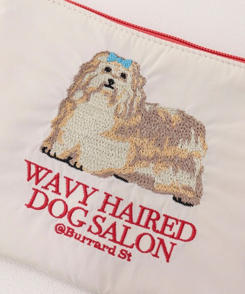 fredy emue（フレディエミュ）の「【JOli JOli/ジョリジョリ】刺しゅうフラットポーチ（ポーチ・レディース・ベージュ/シルバー/ブラック・FREE）」の7枚目の写真