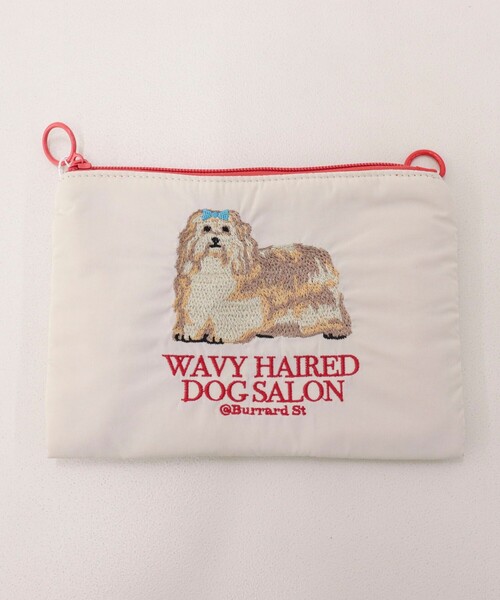 fredy emue（フレディエミュ）の「【JOli JOli/ジョリジョリ】刺しゅうフラットポーチ（ポーチ・レディース・ベージュ/シルバー/ブラック・FREE）」の8枚目の写真