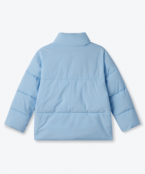 MUSINSA STANDARD KIDS（ムシンサスタンダードキッズ）の「デイリープファーショートパディングジャケット [スカイブルー]（ブルゾン・レディース・その他・160/150/140/130/120/110/100）」の3枚目の写真