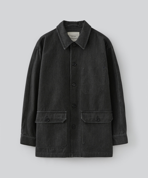 FABREGAT(ファブレガ)の「カチオンフレンチワークジャケット(ヴィンテージブラック)(デニムジャケット・レディース・その他・2/3)」の1枚目の写真