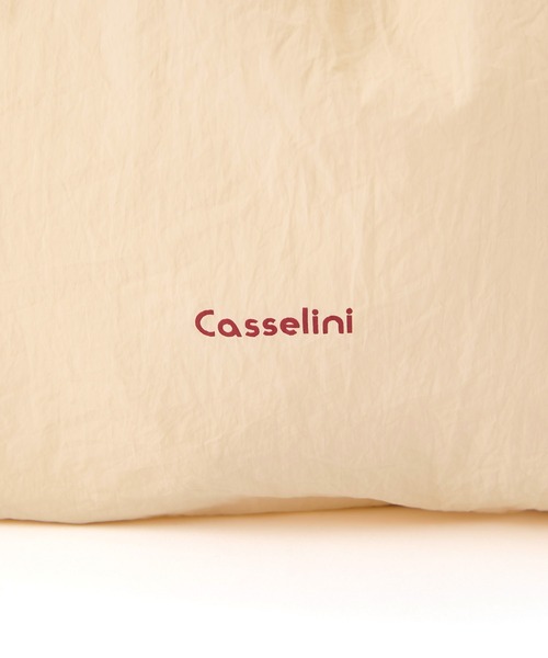 Casselini(キャセリーニ)の「Casselini(キャセリーニ)フリルエコバッグ(トートバッグ・レディース・ブルー/ピンク/アイボリー/ブラック・FREE)」の20枚目の写真