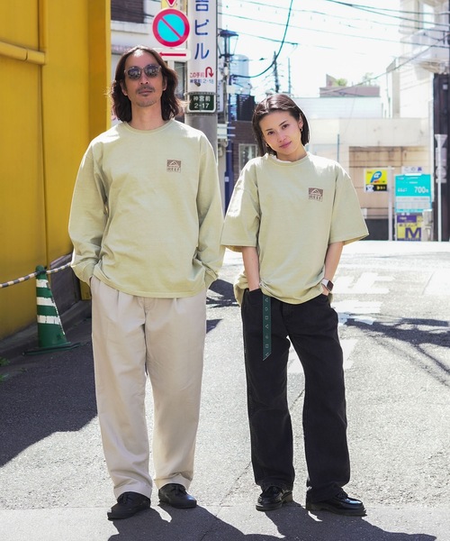 REEF(リーフ)の「REEF 80S BOX LOGO LS T バックプリント ロンT 【2026年春夏モデル】/リーフ長袖ロンT(Tシャツ/カットソー・メンズ・ベージュ/ブルー/チャコールグレー・X-LARGE/LARGE/MEDIUM/SMALL)」の11枚目の写真