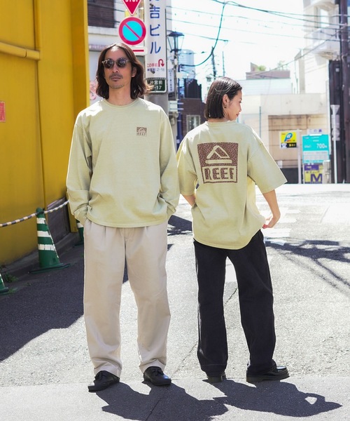 REEF(リーフ)の「REEF 80S BOX LOGO LS T バックプリント ロンT 【2026年春夏モデル】/リーフ長袖ロンT(Tシャツ/カットソー・メンズ・ベージュ/ブルー/チャコールグレー・X-LARGE/LARGE/MEDIUM/SMALL)」の12枚目の写真