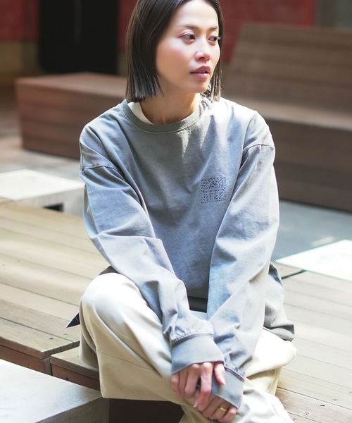 REEF(リーフ)の「REEF 80S BOX LOGO LS T バックプリント ロンT 【2026年春夏モデル】/リーフ長袖ロンT(Tシャツ/カットソー・メンズ・ベージュ/ブルー/チャコールグレー・X-LARGE/LARGE/MEDIUM/SMALL)」の17枚目の写真