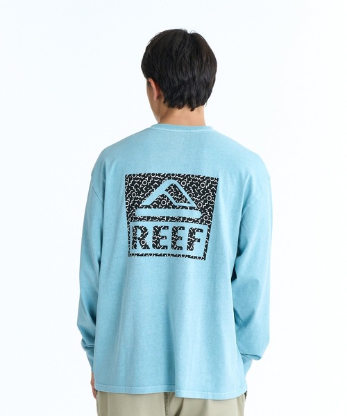 REEF(リーフ)の「REEF 80S BOX LOGO LS T バックプリント ロンT 【2026年春夏モデル】/リーフ長袖ロンT(Tシャツ/カットソー・メンズ・ベージュ/ブルー/チャコールグレー・X-LARGE/LARGE/MEDIUM/SMALL)」の7枚目の写真