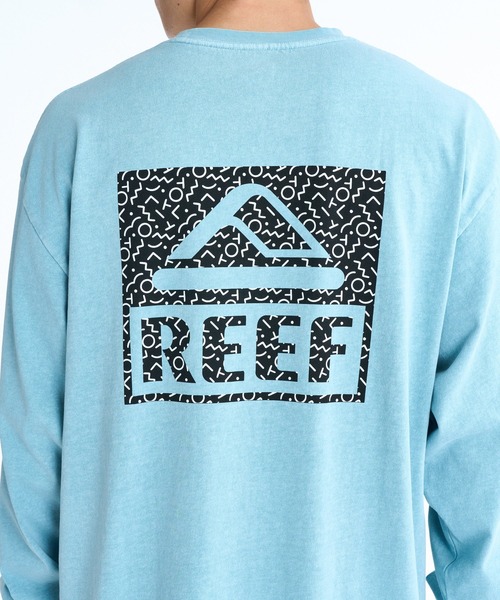 REEF(リーフ)の「REEF 80S BOX LOGO LS T バックプリント ロンT 【2026年春夏モデル】/リーフ長袖ロンT(Tシャツ/カットソー・メンズ・ベージュ/ブルー/チャコールグレー・X-LARGE/LARGE/MEDIUM/SMALL)」の10枚目の写真
