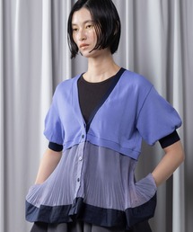 MARECHAL TERRE（マルシャルテル）の「裾プリーツニットカーディガン（カーディガン/ボレロ）」