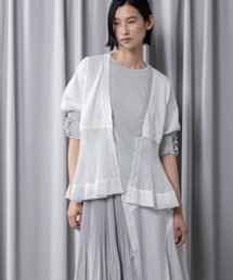 MARECHAL TERRE（マルシャルテル）の「裾プリーツニットカーディガン（カーディガン/ボレロ）」